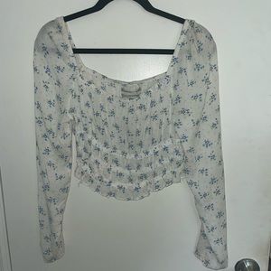Light flower urban outfitters top